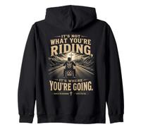 It's Not What You'Re Riding, It's Where You'Re Going - Biker Sudadera con Capucha