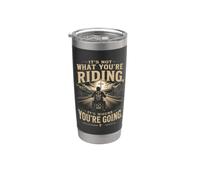 It's Not What You're Riding, It's Where You're Going - Biker Vaso térmico de acero inoxidable de doble pared