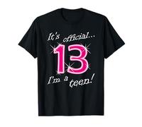 It's Official 13 I'm a Teen 13 Year Old Girl 13 Year Old Girl 13 Birthday Camiseta