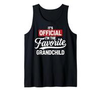 It's Official I'm The Favorite Grandchild Funny Grandchild Camiseta sin Mangas