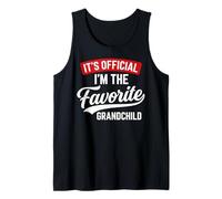 It's Official I'm The Favorite Grandchild Funny Grandchild Camiseta sin Mangas