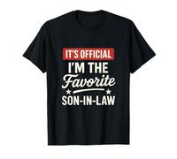 It's Official I'm The Favorite Son In Law Humor Familiar Camiseta