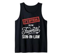It's Official I'm The Favorite Son In Law Humor Familiar Camiseta sin Mangas