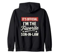 It's Official I'm The Favorite Son In Law Humor Familiar Sudadera con Capucha