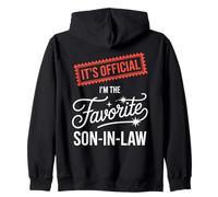 It's Official I'm The Favorite Son In Law Humor Familiar Sudadera con Capucha