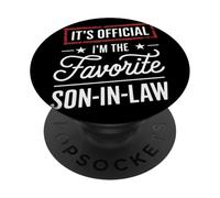 It's Official I'm The Favorite Son-In-Law Humor Hijo PopSockets PopGrip Adhesivo