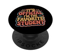 It's Official I'm The Favorite Student School Proud - PopSockets PopGrip Adhesivo