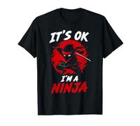 It's Ok I'm A Ninja Lover Japanese Fighter Niños Niñas Camiseta