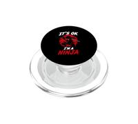 It's Ok I'm A Ninja Lover Japanese Fighter Niños Niñas PopSockets PopGrip para MagSafe