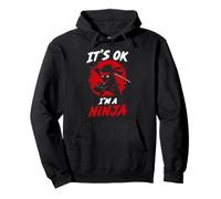 It's Ok I'm A Ninja Lover Japanese Fighter Niños Niñas Sudadera con Capucha