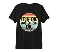 It's Ok Not to be Ok Vintage Mental Health Awareness Camiseta Premium