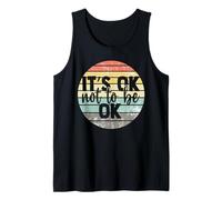 It's Ok Not to be Ok Vintage Mental Health Awareness Camiseta sin Mangas