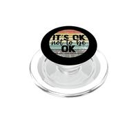 It's Ok Not to be Ok Vintage Mental Health Awareness PopSockets PopGrip para MagSafe