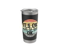 It's ok not to be ok Vintage Mental Health Awareness Vaso térmico de acero inoxidable de doble pared