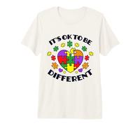It's Ok To Be Different Concienciación sobre El Autismo Camiseta Premium