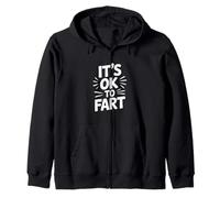It's Ok To Fart Baño Humor Pedos Gas Broma Ropa Sudadera con Capucha