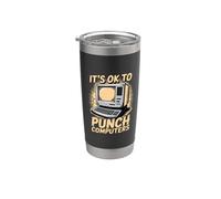 It's Ok To Punch Computers Rabia del programador - Vaso térmico de acero inoxidable de doble pared