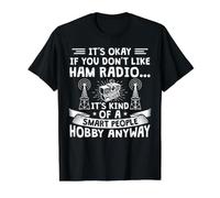 It's Okay If You Don't Like Ham Radio Camiseta gráfica económica, Hombre, Negro, M