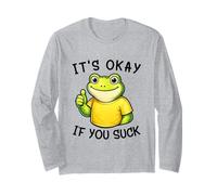 It's Okay If You Suck Funny Silly Frog Meme Sarcastic Humor Manga Larga