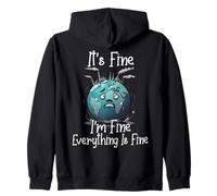 It's Okay, I'm Fine, Everything is is Fine Save Earth Funny Sudadera con Capucha