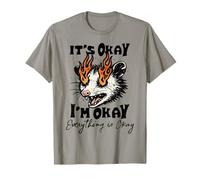 It's Okay I'm Okay Everything is Okay Funny Opossum Camiseta