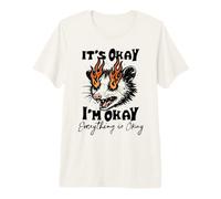It's Okay I'm Okay Everything is Okay Funny Opossum Camiseta Premium
