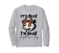 It's Okay I'm Okay Everything is Okay Funny Opossum Manga Larga