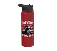 Its Only Treason if you Lose 4th Of July George Washington Stainless Steel Insulated Water Bottle