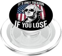 It's Only Treason If You Lose Humor Satírico Revolución PopSockets PopGrip para MagSafe