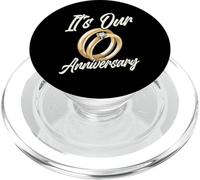 It's Our Anniversary for Husband Wife and Married Couples PopSockets PopGrip para MagSafe