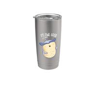 It's Owl Good Funny Bird Juego de palabras Vaso térmico de acero inoxidable de doble pared