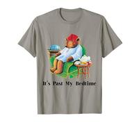 It's Past My Bedtime Funny Bear Lover Vintage Para Hombres Mujeres Camiseta