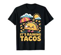 It's Raining Tacos Kawaii Funny Mexican Food Art Camiseta