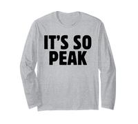 It's So Peak Funny Gen Z Slang Trendy Minimalist Meme Quote Manga Larga