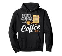 It's Tax Season Debits Credits & Coffee Cup Funny Accountant Sudadera con Capucha