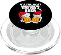 It's The Most Wonderful Time For A Beer Lover Christmas PopSockets PopGrip para MagSafe