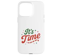 It's Time Christmas Retro Holiday Candy Cane Design Festive Carcasa para iPhone 15 Pro MAX