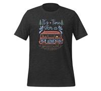 It's Time for a New Adventure - Camiseta unisex para adulto, Gris Oscuro Heather, 3XL