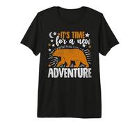 It's Time For A New Adventure Camping Hiking Camper Nature Camiseta Premium