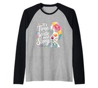 It's Time To Write A New Story - Camiseta Manga Raglan