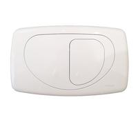 ITS TODINI - Hidrobox Dual Evolution - Placa de Accionamiento Inodoro Horizontal WC - Accesorios Baño - Doble Botón Para El Ahorro de Agua - Bianca