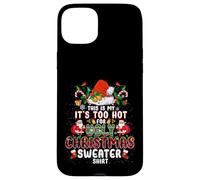 It's Too Hot For Ugly Christmas Sweater Santa Xmas Pajamas Carcasa para iPhone 15 Plus