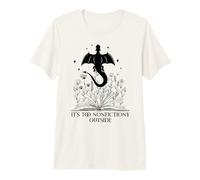 It's Too Nonfiction Outside Dragon Book Lover Books Dragons Camiseta Premium