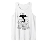 It's Too Nonfictiony Outside Book Dragon Reading Fantasy Era Camiseta sin Mangas