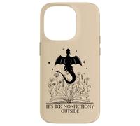 It's Too Nonfictiony Outside Book Dragon Reading Fantasy Era Carcasa para iPhone 14 Pro