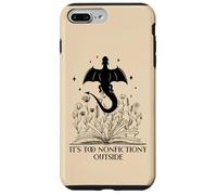 It's Too Nonfictiony Outside Book Dragon Reading Fantasy Era Carcasa para iPhone 7 Plus/8 Plus