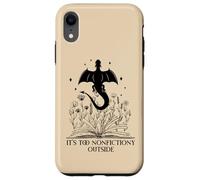 It's Too Nonfictiony Outside Book Dragon Reading Fantasy Era Carcasa para iPhone XR