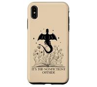It's Too Nonfictiony Outside Book Dragon Reading Fantasy Era Carcasa para iPhone XS MAX