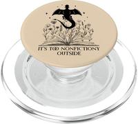 It's Too Nonfictiony Outside Book Dragon Reading Fantasy Era PopSockets PopGrip para MagSafe