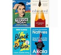 It's Trevor Noah Born a Crime, Educated, Black and British, Natives 4 Books Collection Set